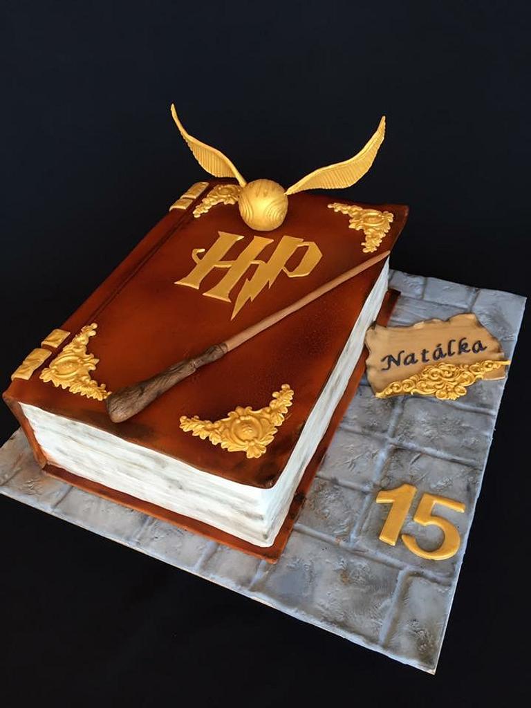 Harry Potter book cake Decorated Cake by Layla A CakesDecor