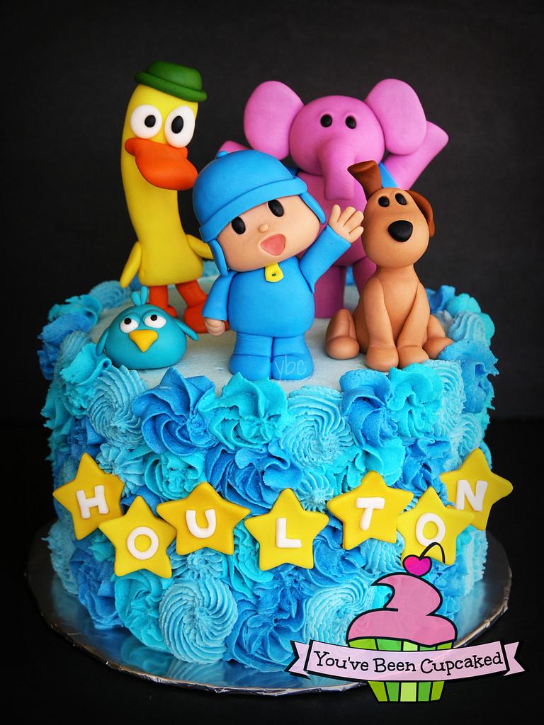 Pocoyo themed 1st birthday cake for... - Cake Box Marbella | Facebook