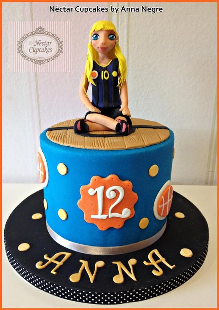 Anna S Basketball Cake Cake By Nectarcupcakes Cakesdecor 