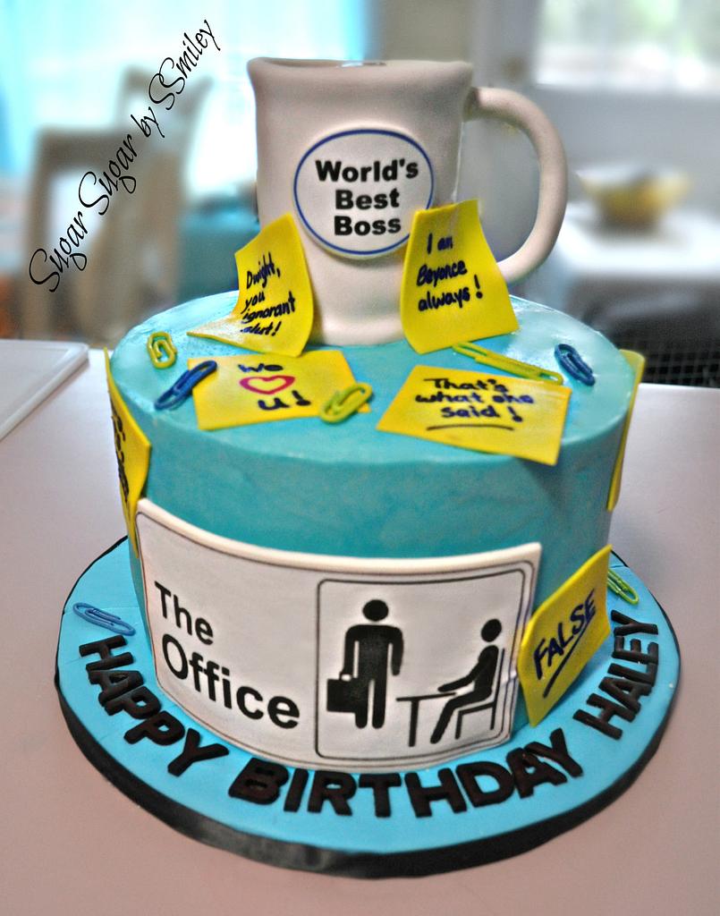Boss Office Theme 1kg Cake – CAKESTRY15