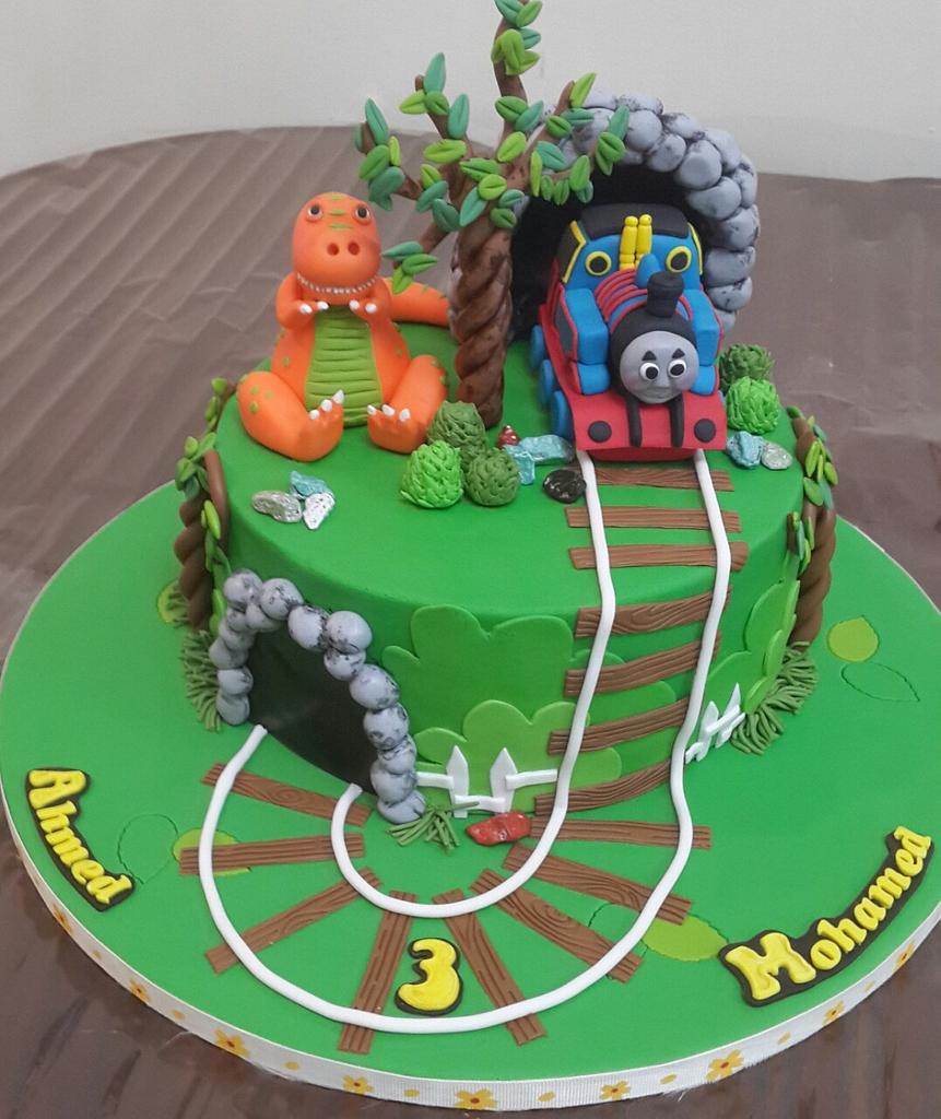 Twin brothers b day cake - Decorated Cake by The Cakes - CakesDecor