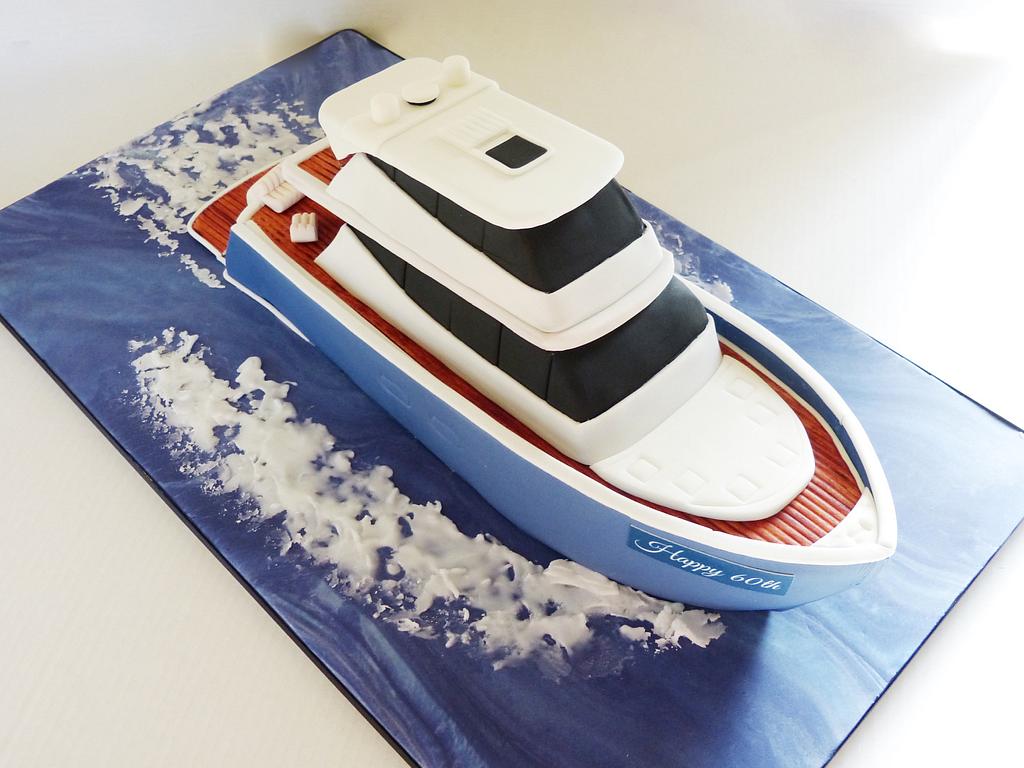 Yacht Cruiser Boat Cake - Cake By Angel Cake Design - Cakesdecor