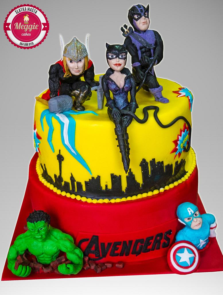 Buy Printable Avengers Cake Topperavengers Birthday Party Cake Online in  India - Etsy