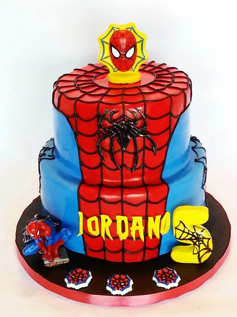 SPIDER MAN AND SMASH CAKE - Decorated Cake by Enza - - CakesDecor