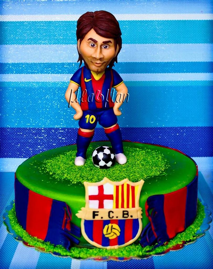 Messi theme cake. | Instagram