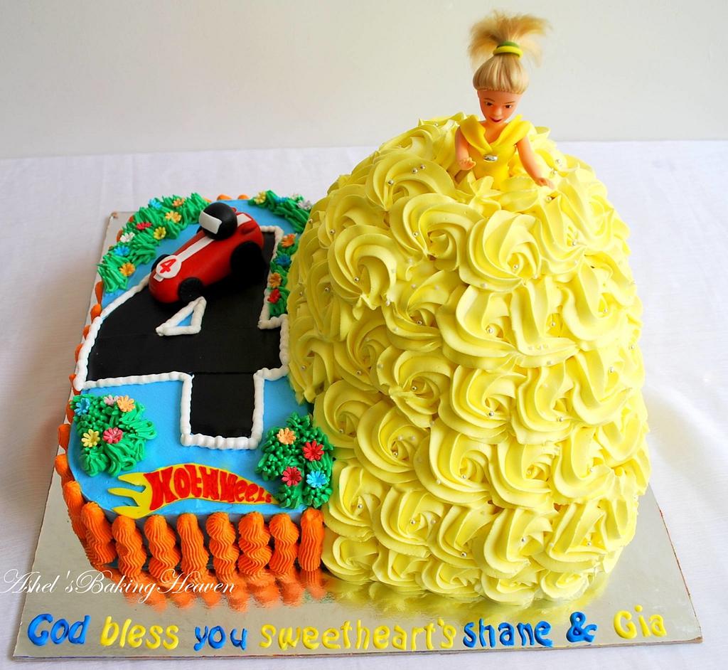 A single cake with two themes!! - Decorated Cake by Ashel - CakesDecor