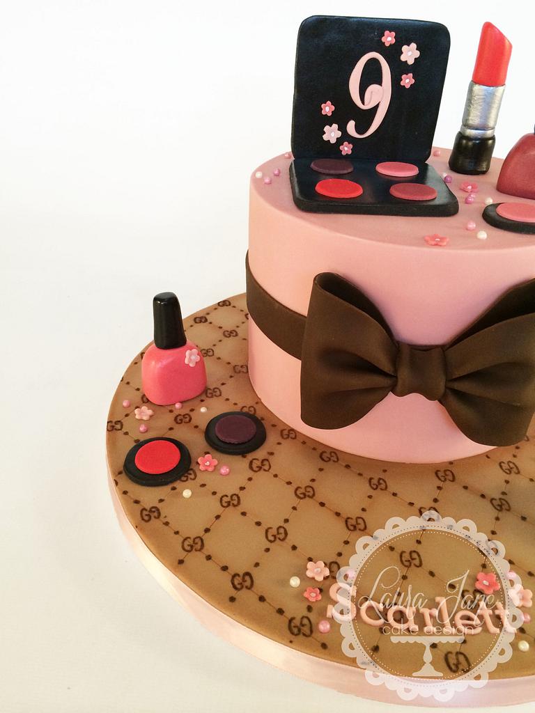 Gucci Makeup Cake Cake by Laura Davis CakesDecor
