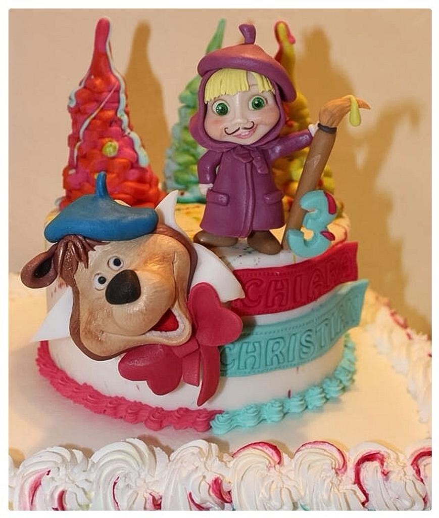 Masha is a painter!! - Cake by Debora calderini - CakesDecor