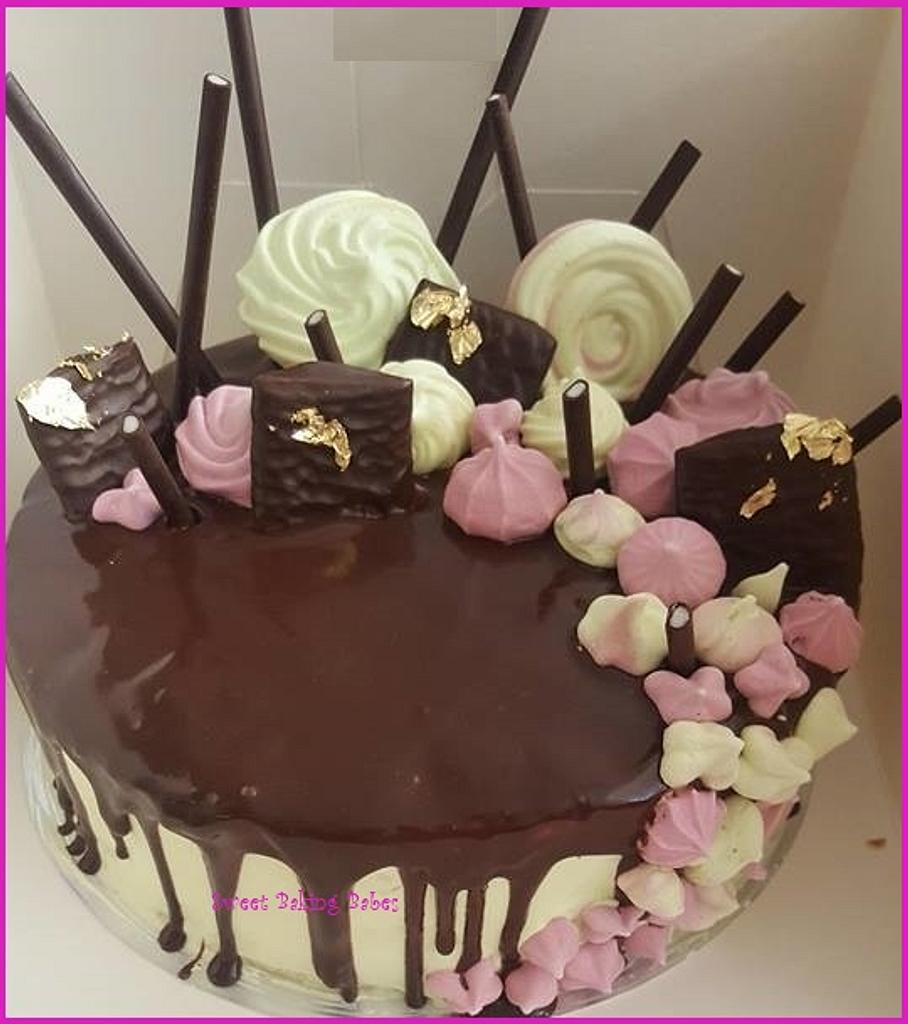 Brownie torta s čokoládovým a mätovým mousse (After Eight mousse torta)