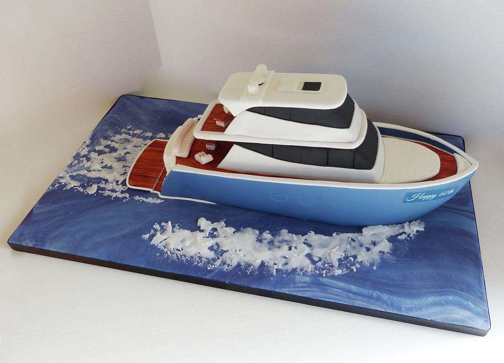 Yacht cruiser boat cake - Cake by Angel Cake Design - CakesDecor