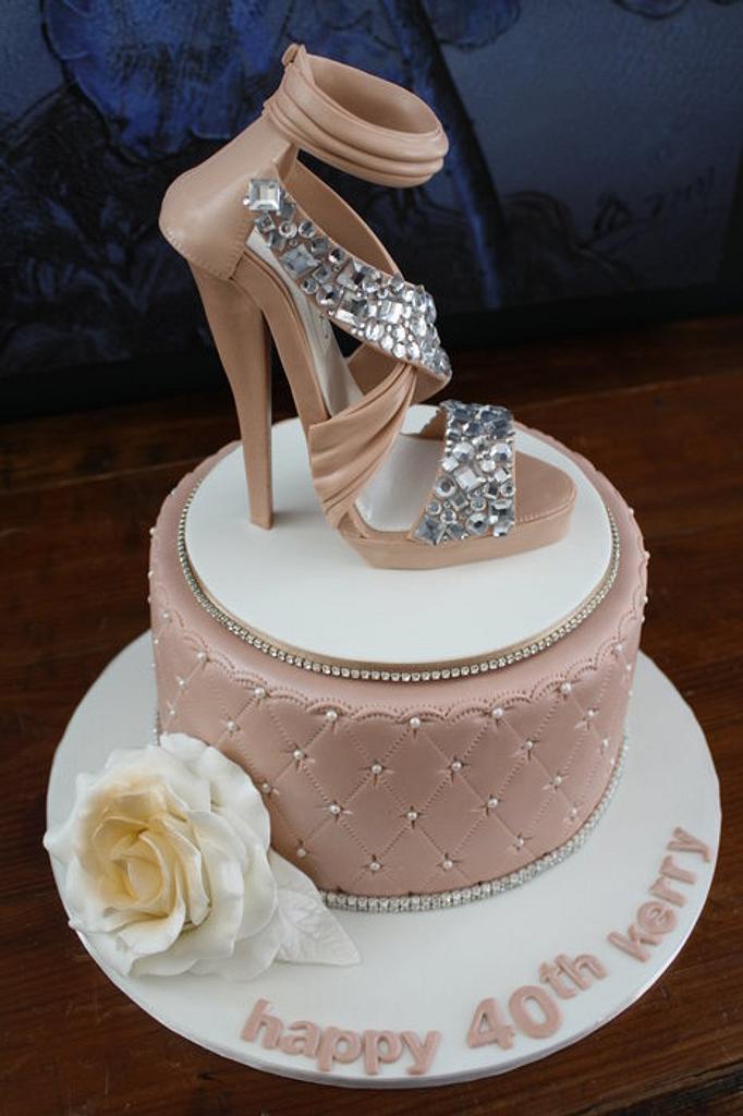 Custom Cakes by Manisha - Jimmy Choo and Burberry shoes, Louis