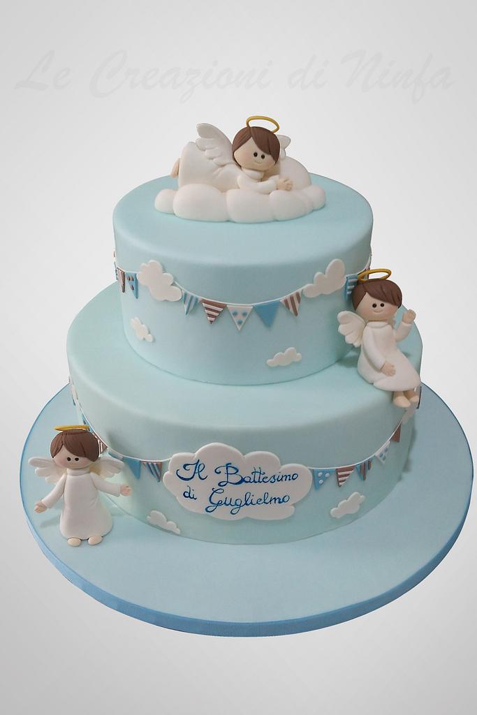 Torta Battesimo angeli - Cake by Le Creazioni di Ninfa - - CakesDecor