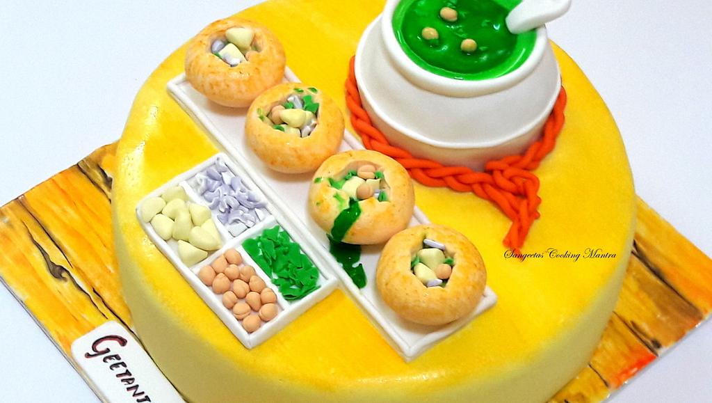 Golgappa/fuchka/pani puri cake Cake by Sangeeta Roy CakesDecor