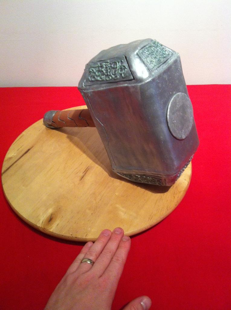 Thor's hammer cake Cake by EyeSeaDoughNuts CakesDecor