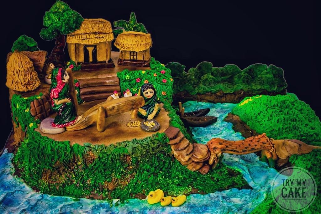 Rural Bangladesh and Its Tradition - Decorated Cake by - CakesDecor