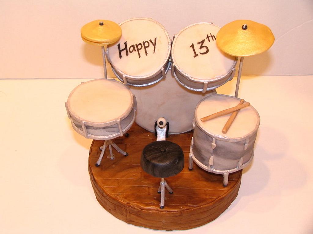 Drum Set Cake Topper Cake by Ruth CakesDecor