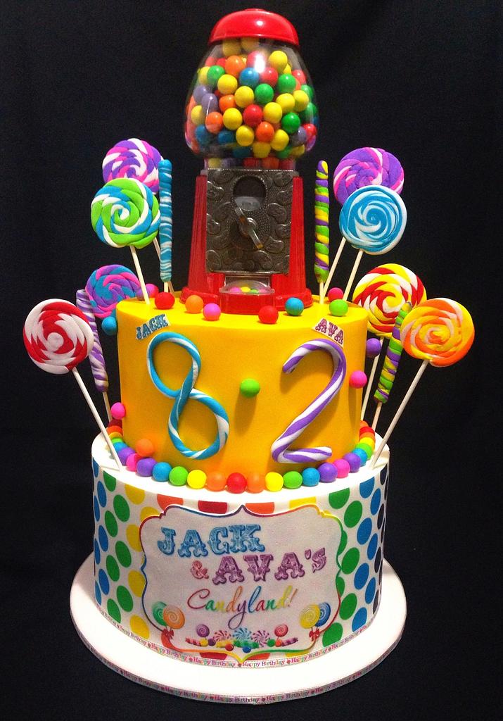 37 Best kids Birthday Cake Ideas : Pastel Candy Land