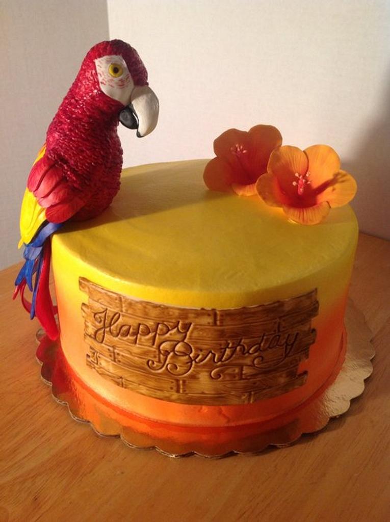 Parrot cake - Decorated Cake by Bistra Dean - CakesDecor