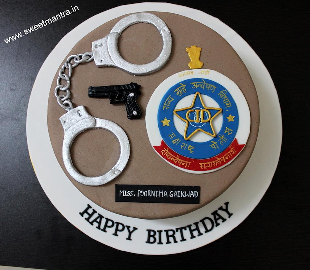 CID, Police theme designer fondant cake - Cake by Sweet - CakesDecor