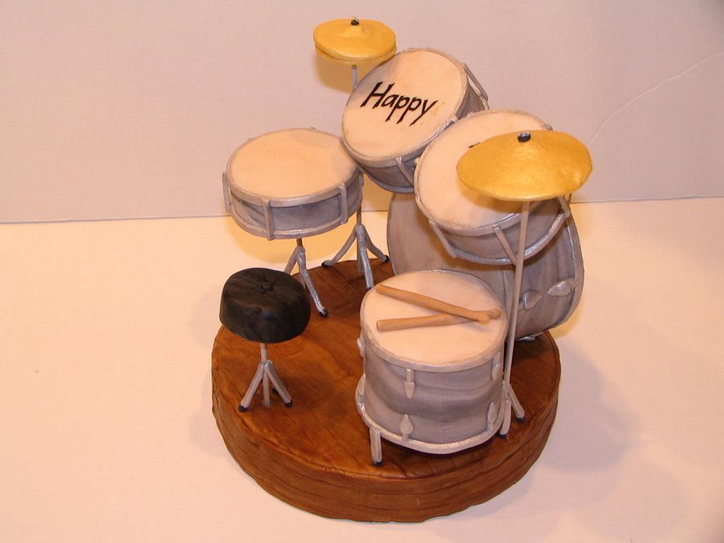 Drum Set Cake Topper Cake by Ruth CakesDecor