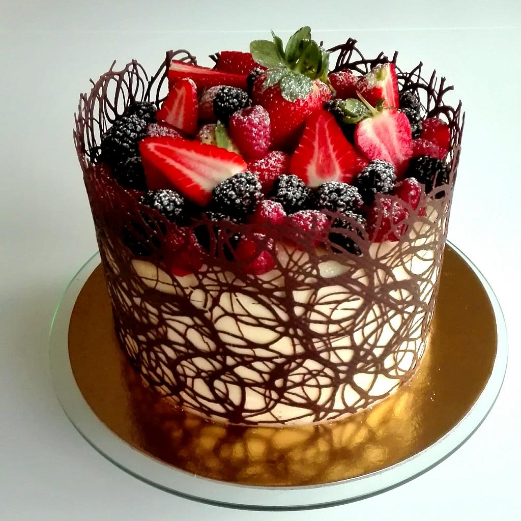 Chocolate-fruits - Decorated Cake by Sweetness Maker - CakesDecor