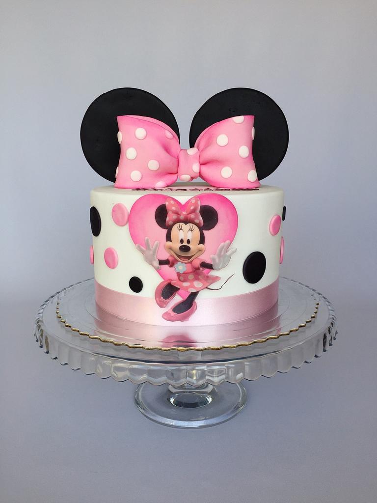 Minnie Mouse Cake Tutorials - How to make a disney theme cake