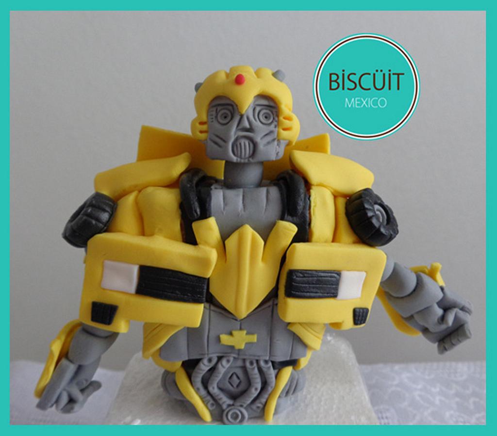 Transformers Bumblebee Gold Background Edible Cake Topper Image ABPID0 – A  Birthday Place