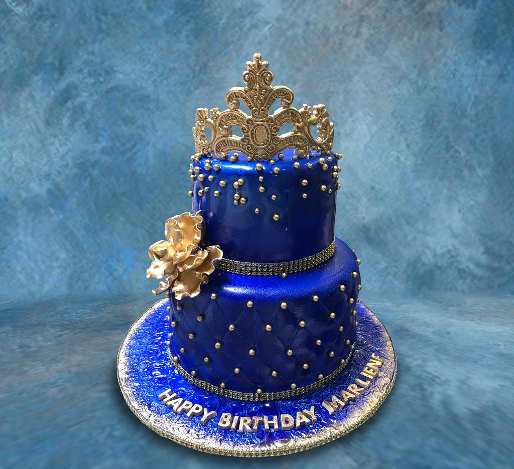 Royal Blue Prince Fondant Cake - BS006 – Circo's Pastry Shop