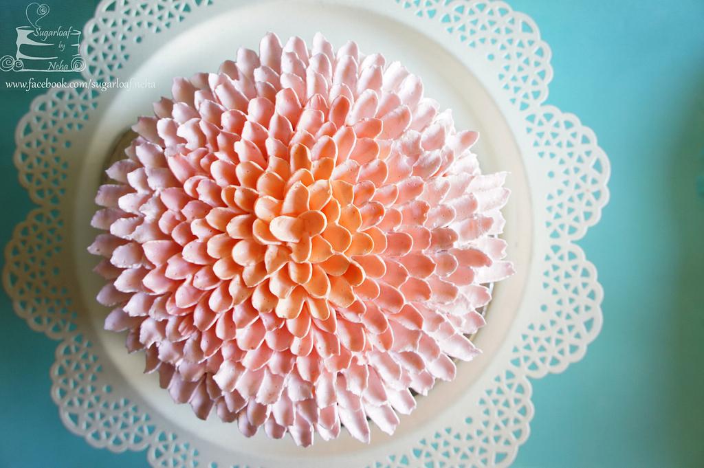 Chrysanthemum Cake Cake by nehabakes CakesDecor