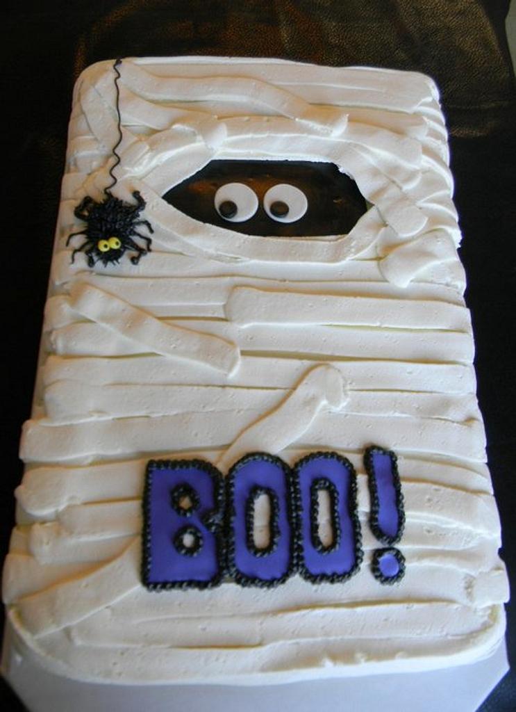 mummy halloween cake ideas