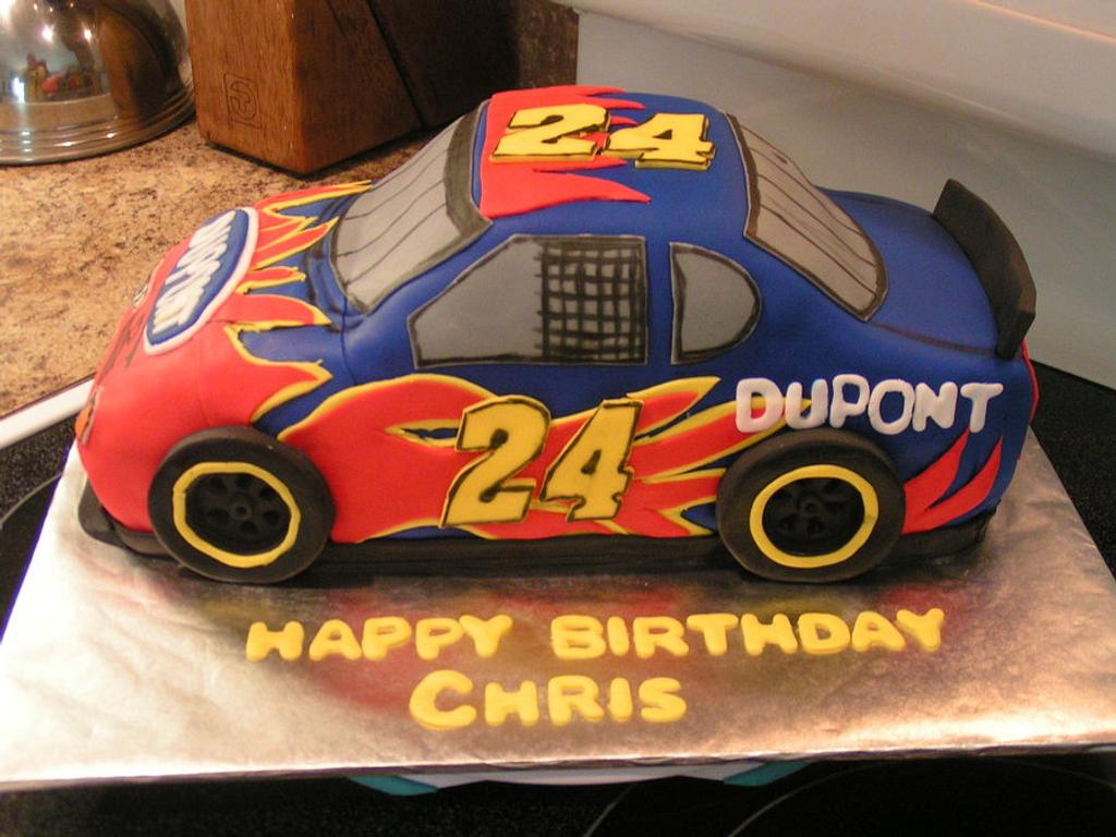 Jeff Gordon #24 - Cake by Cake Creations by Christy - CakesDecor