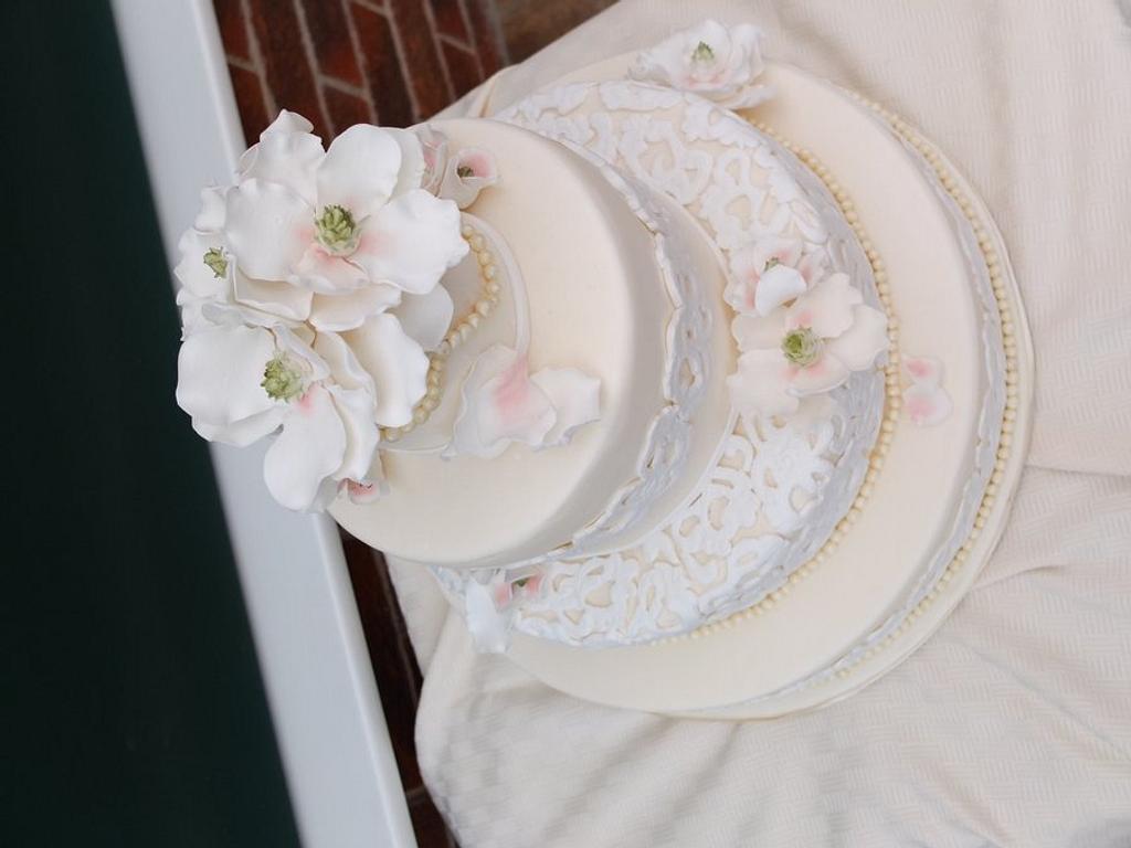 Lace cake Cake by Rebecca CakesDecor