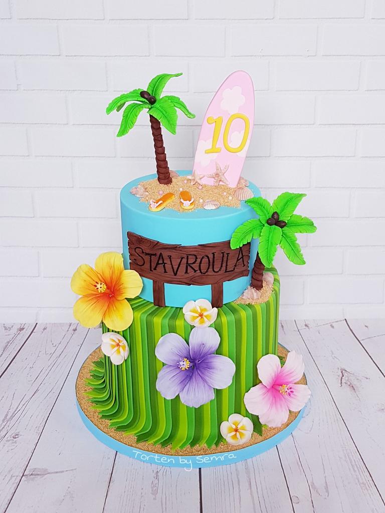 Tropical & Hawaii - Cake by TortenbySemra - CakesDecor