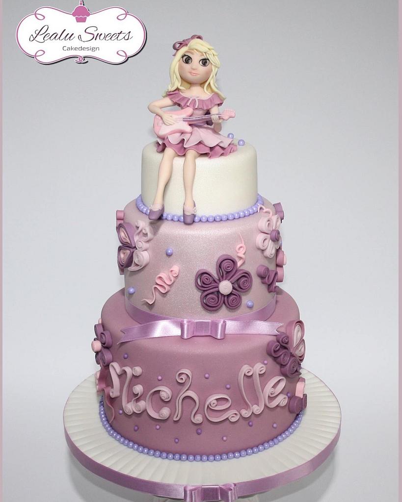 Michelle cake Decorated Cake by Lealu Sweets CakesDecor