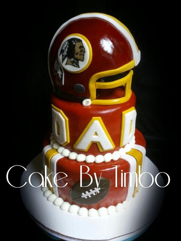 A Washington Redskins Grooms Cake - Decorated Cake by - CakesDecor