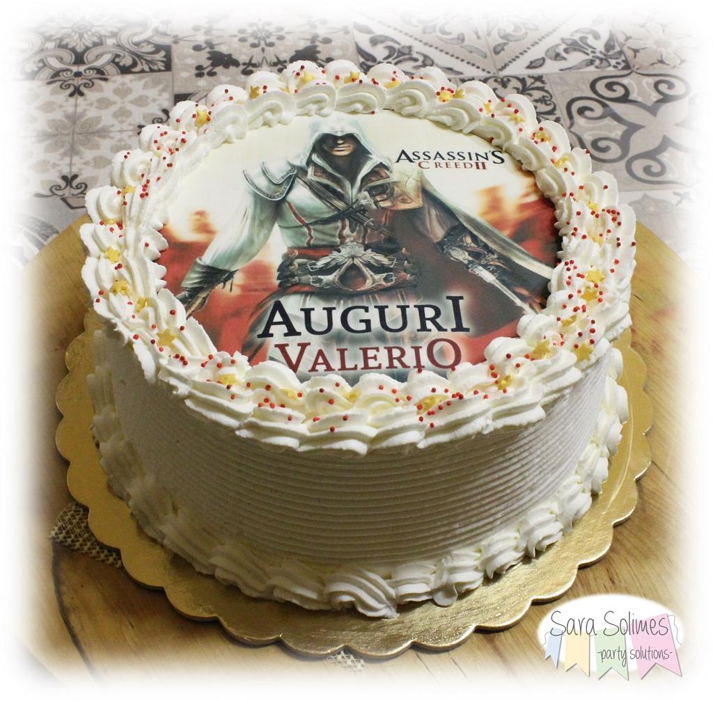 Personalised Assassins Creed Edible Cake Topper Wafer Paper/Icing Paper