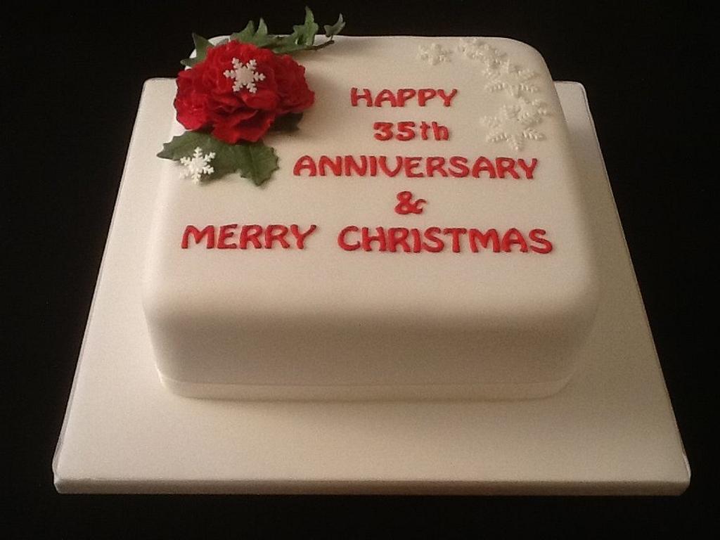 Love Couple Anniversary Cake ::