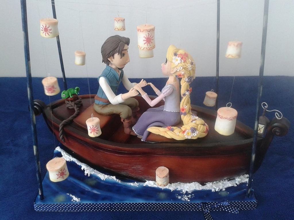 Tangled, Rapunzel and Flynn rider - Decorated Cake by - CakesDecor