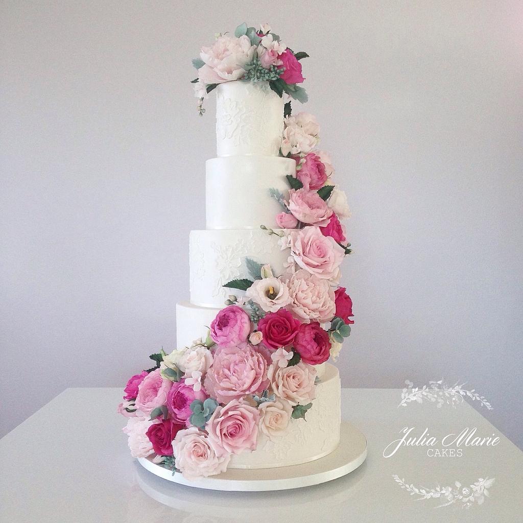 Floral Wedding Cakes - La Belle Cake Co, Bedfordshire