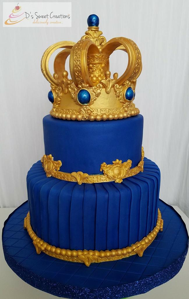 Royal Theme Baby Shower Cake - Cake by Deepa - CakesDecor