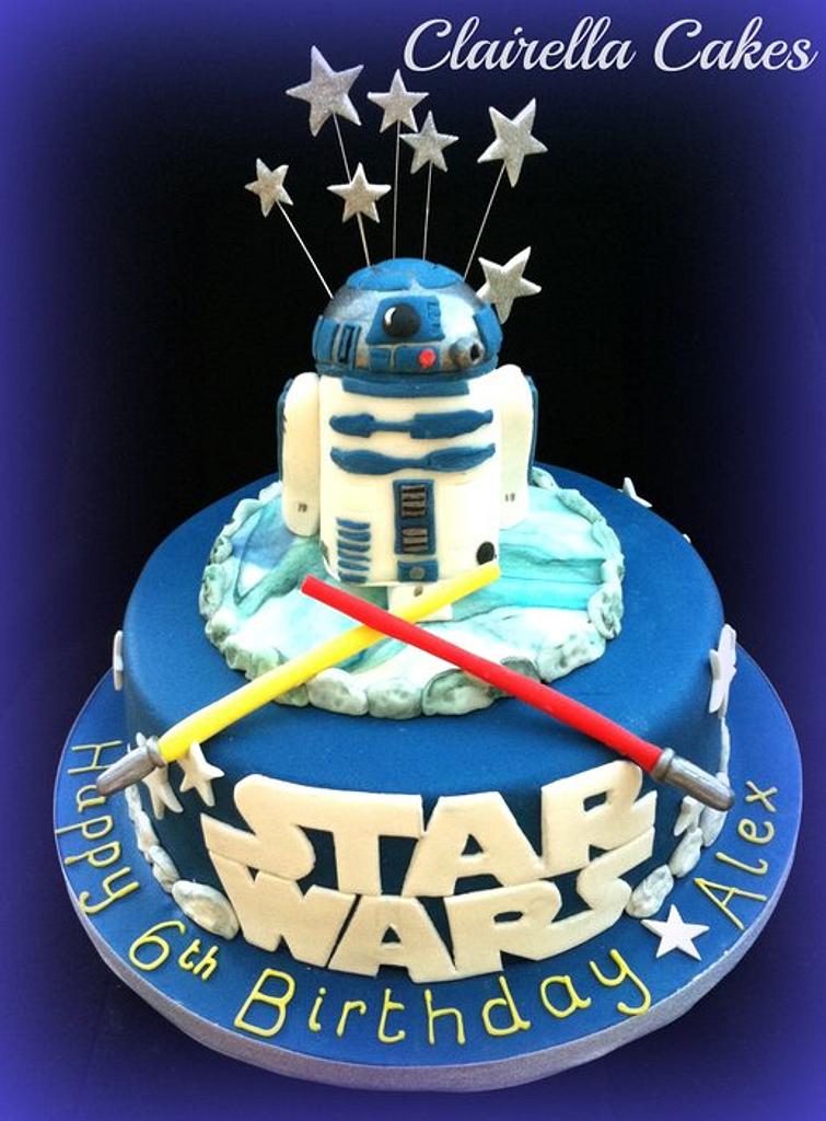 R2D2 cake | R2d2 cake, Star wars cake, Star wars birthday cake