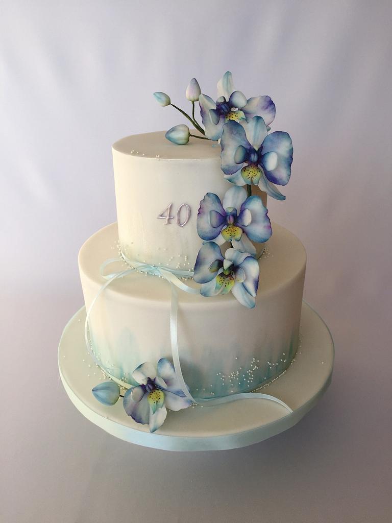 Blue Orchid Flowers - CakeCentral.com