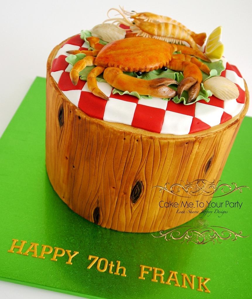 Seafood Birthday Cake Cake by Leah Jeffery Cake Me To CakesDecor