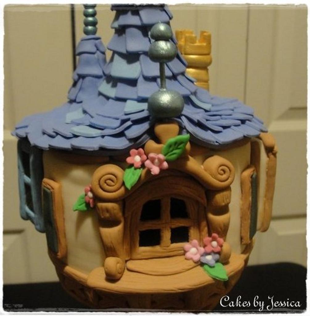Disney's Tangled Tower Cake by Jessica Allard Costales