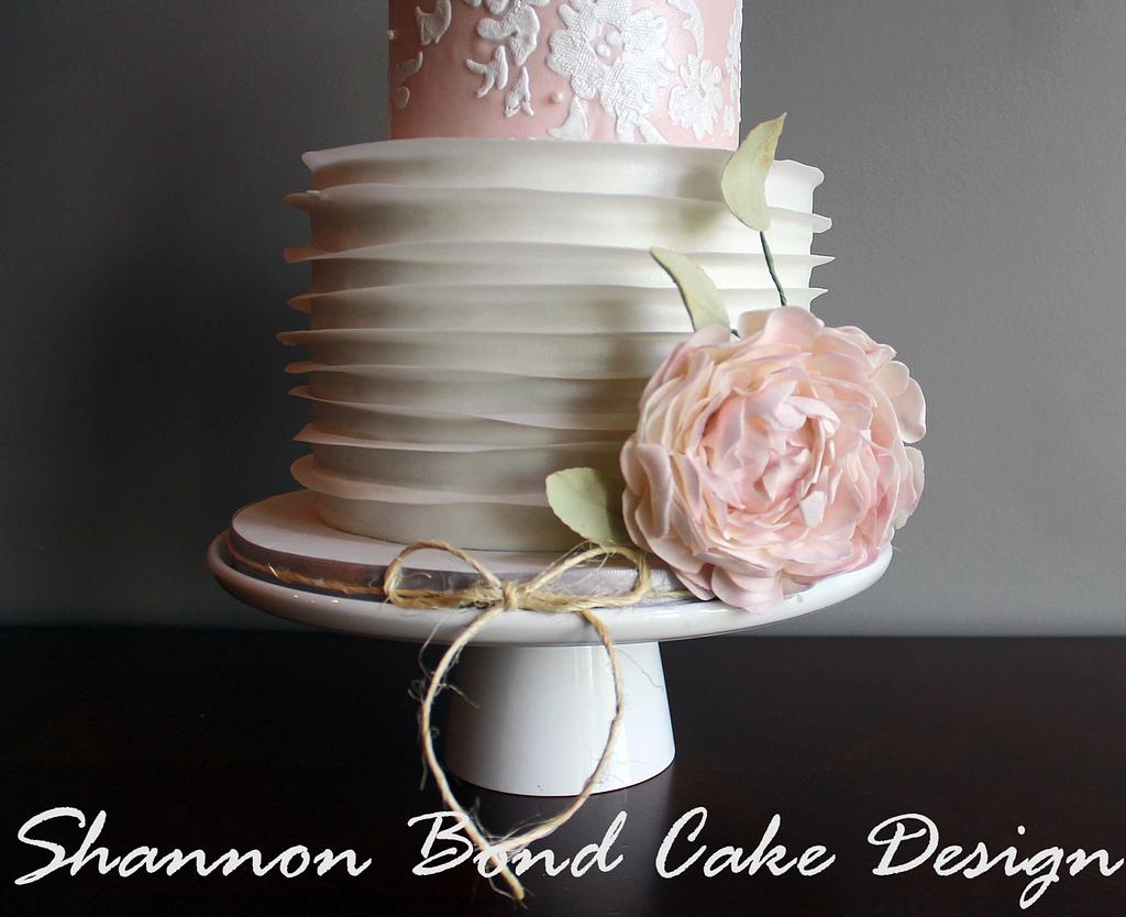 Country Chic Lace Cake - Cake by Shannon Bond Cake Design - CakesDecor