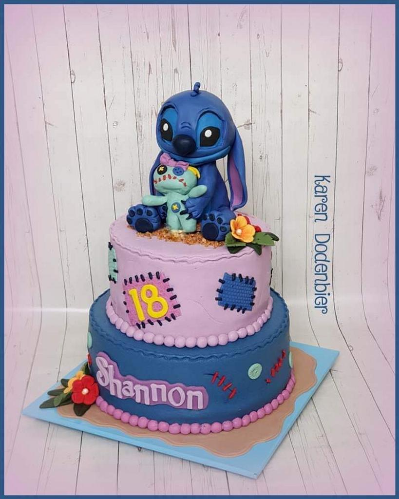 Stitch - Cake by Karen Dodenbier - CakesDecor