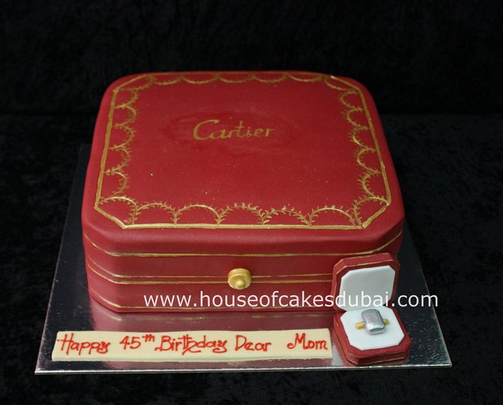 Cartier Box cake Decorated Cake by The House of Cakes CakesDecor