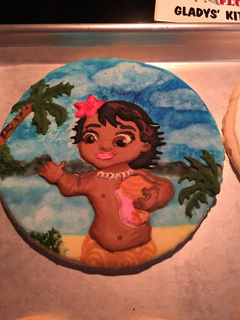 Baby Moana Royal Icing Cookies Cookie By Chubbyabi Cakesdecor