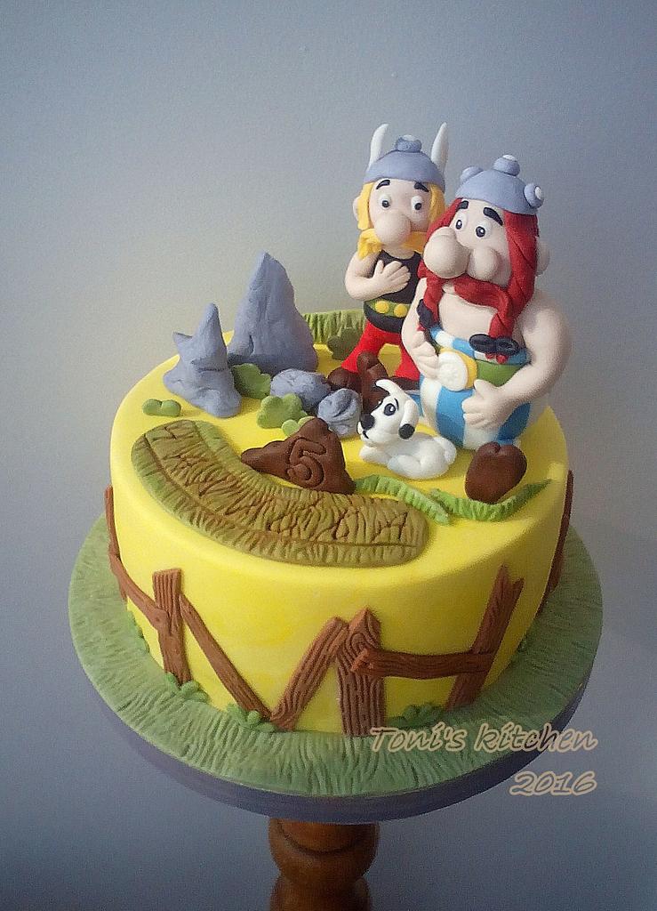 Asterix and Obelix :) - Decorated Cake by Cakes by Toni - CakesDecor