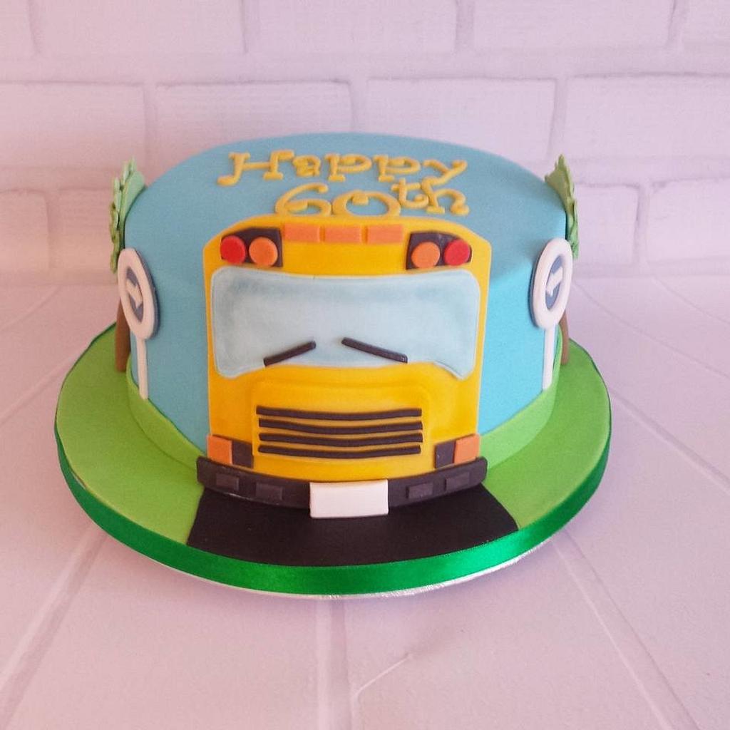 Cocomelon School Bus Theme Cake - Cake Square Chennai | Cake Shop in Chennai